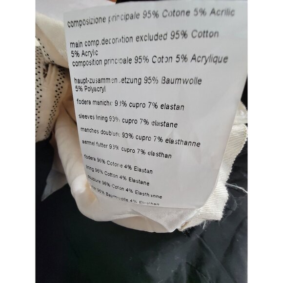 Piazza Sempione Womens Striped Beige One Button Blazer Size 46 Stretch Italy - Picture 5 of 10